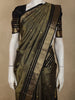 Deep Olive Green Butta Zari Woven Design Pure Kanchipuram Silk Saree with Zari Border