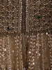 Deep Olive Green Heavy Sequins and Beads Embroidered Design Net Fancy Peplum Palazzo Suit with Matching Dupatta