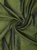 Deep Olive Green Butta Design Soft Silk Saree with Contrast Border