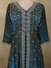 Deep Peacock Blue Heavy Sequins Embroidered Design Organza Mastani Lehenga with Dupatta