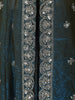 Deep Peacock Blue Heavy Sequins Embroidered Design Organza Mastani Lehenga with Dupatta