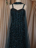 Deep Peacock Blue Heavy Sequins and Beads Embroidered Design Net Lehenga with Choker Dupatta