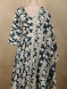 Deep Peacock Teal Blue Floral Printed Design Cotton Salwar Suit with Dupatta