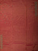 Deep Pink Floral Sequins and Beads Embroidered Design Tissue Silk Saree with Scalloped Border
