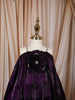 Deep Plum Purple 3D floral Appliqué A Line Organza Party Wear Kids Frock