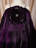 Deep Plum Purple 3D floral Appliqué A Line Organza Party Wear Kids Frock