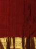 Deep Plum Purple Butta Zari Woven Design Pure Kanchipuram Silk Saree with Contrast Border