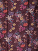 Deep Plum Purple Checked Woven Design Pure Tussar Saree with Floral Border