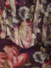 Deep Plum Purple Floral Printed Design Chiffon Party Wear Lehenga With Matching Choker Dupatta