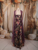 Deep Plum Purple Floral Printed Design Chiffon Party Wear Lehenga With Matching Choker Dupatta