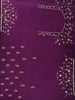 Deep Plum Purple Floral Sequins and Beads Embroidered Design Satin Party Wear Saree