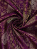 Deep Plum Purple Floral Woven Design Pure Kanchipuram Silk Saree