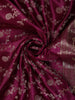 Deep Plum Purple Floral Zari Woven Design Banarasi Silk Designer Saree with Designer Border