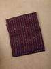 Deep Plum Purple Striped Woven Design Pure Cotton Unstitched Salwar Material with Contrast Dupatta