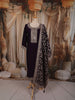 Deep Plum Purple Zari Embroidered Design Semi Silk Straight Cut Salwar Suit with Matching Designer  Dupatta