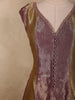 Deep Plum Wine Purple Floral Zari Woven Design Silk Palazzo Suit