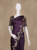 Deep Purple Floral Butta Woven Banarasi Silk Saree