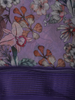 Deep Purple Floral Printed Design Chiffon Saree