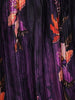 Deep Purple Floral Printed Design Crepe Bridesmaids Lehenga