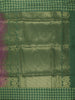 Deep Purple Geometric Zari Woven Design Semi Tussar Saree with Contrast Zari Border