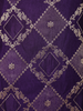 Deep Purple Geometric Zari Woven Design Silk Straight Cut Salwar Suit
