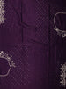 Deep Purple Sequins and Beads Embroidered Design Space Silk Party Wear Saree