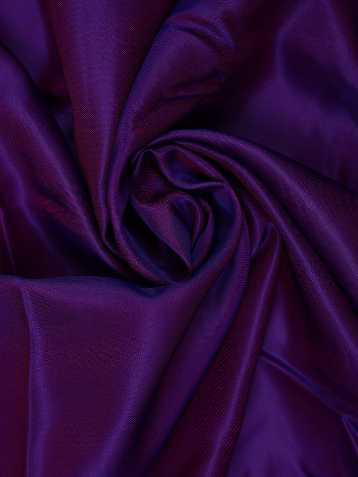 Deep Purple Solid Design Tissue Saree - Diadem