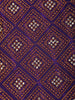 Deep Purple Striped Design Georgette Saree With Designer Blouse
