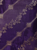Deep Purple Zari Woven Design Silk Salwar Suit