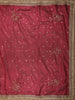 Deep Raspberry Pink Butta Zari Woven Design Tissue Saree with Designer Lace Border