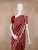Deep Red Animal Design Kanchipuram Silk Saree