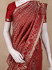 Deep Red Animal Design Kanchipuram Silk Saree