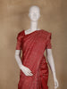 Deep Red Floral Woven Pure Kanchipuram Silk Saree