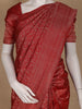 Deep Red Floral Woven Pure Kanchipuram Silk Saree