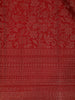 Deep Red Floral Woven Pure Kanchipuram Silk Saree