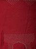 Deep Red Stone Embellished Design Space Silk Party Wear Saree