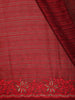 Deep Regal Crimson Red Stone Embellished Design Organza Saree