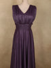 Deep Royal Aubergine Purple Shimmer Embellished Design Party Wear Gown