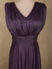 Deep Royal Aubergine Purple Shimmer Embellished Design Party Wear Gown