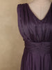 Deep Royal Aubergine Purple Shimmer Embellished Design Party Wear Gown