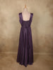 Deep Royal Aubergine Purple Shimmer Embellished Design Party Wear Gown
