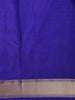 Deep Royal Blue Solid Woven Design Pure Kanchipuram Silk Saree with Zari Border