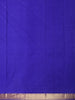 Deep Royal Blue Solid Woven Design Pure Kanchipuram Silk Saree with Zari Border