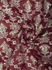 Deep Royal Maroon Sequins Embroidered Design Tussar Designer Saree