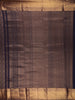 Deep Royal Navy Blue Floral Brocade Zari Woven Design Pure Kanchipuram Silk Saree with Zari Border