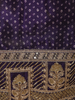 Deep Royal Purple Butta Zari Woven Design Banarasi Silk Palazzo Suit with Dupatta