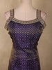Deep Royal Purple Butta Zari Woven Design Banarasi Silk Palazzo Suit with Dupatta