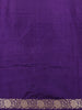 Deep Royal Purple Butta Zari Woven Design Pure Banarasi Saree
