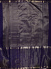 Deep Royal Purple Solid Woven Design Pure Kanchipuram Silk Saree with Matching Checks Zari Border