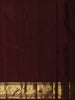 Deep Ruby Red Butta Zari Woven Design Pure Kanchipuram Silk Saree with Contrast Zari Border